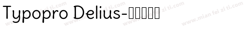 Typopro Delius字体转换